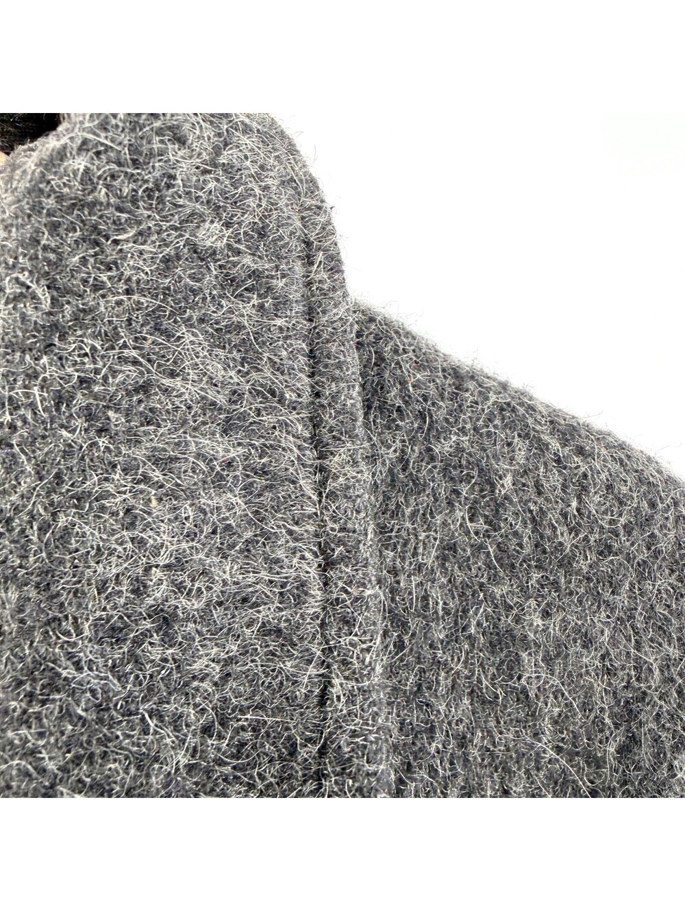 Vintage 80s Le Chateau Charcoal Double Breasted Overcoat - Picture 2 of 6